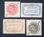 Brasil 1936 - Carlos Gomes em série completa sem carimbo! Ótimo valor!