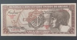 Cedula - Brasil - Valor de 5 Cruzeiros tipo Indio !! serie 012 !! estado MBC +++ , valor de mercado mais alto que , valor inicial !!