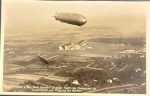 Cartofilia - Alemanha !! imagem de espaço Aereo com balão tipo zepellin !! material da decada de 1930 !! made in Alemanha !! acerevo de colecionador !!
