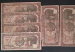 6 cedulas - Brasil !! Indio series - 005 , 007 , 046 , 047, 048 e 075 !! otimo lote para iniciantes