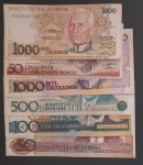6 cedulas - Brasil todas diferentes  !! 6 tipos diferentes !! todas Mbc !! !! otimo para colecionador iniciante  !! valor inicial muito abaixo !!