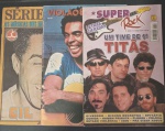 3 Revistas !! Super Rock !! edição de 1990 !! TITAS !! + violão e guitarra com Gilberto GIL !! edições de 1983 e 1979 !! com partituras de muitas musicas