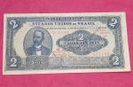 cedula/ Brasil -  valor de 2 Mil Réis Soberba !! Circulação de 1921 até 1950 !! Valor medio de mercado= 450,00 Reais !!