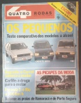 Revista - QUatro Rodas !! Raridade !! edição de 1983  !! As Novidades !! Os modelos a AlCool !! GOL !!! , Chevette !! e Fiat 147 !!! as Picapes da època !! acervo de colecionador !!!  perfeito estado !!