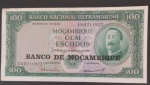 Cedula - Moçambique valor de 100 escudos !! decreto lei de 1961 !! estado de Flor de estampa !! alto valor de mercado !!!