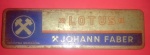 colecionismo - estojo de lapis - Lotus Johan Faber , contem 6 unidades todas antigas , de propagandas de época decada de 1960 !!!