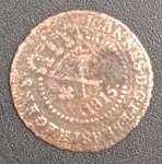 Moeda - Brasil - valor de X - Reis ano 1815 B ( casa da moeda da bahia ) material cobre !! valor estimado de catalogo e mercado cerca de 120,00  Reais