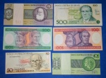 6 Cedulas / Brasil - soberbas e Flor de estampa  !!! todas diferentes   !!!