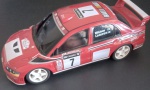 Coleionismo- Miniatura do carro Mitsubishi Vermelho de competição de Rali !! material plastico/resinado  rigido !! tamanho maior de 16cm de comprimento !! acervo de colecionador !!