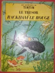 Revista - Capa dura, as aventuras de tin tin , edição em francês/original, artigo de colecionador, capa dura !! 62 páginas, década de 1950!!