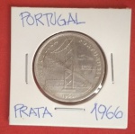 Moeda de Portugal, material Prata, linda Ponte Pencil, ano 1966