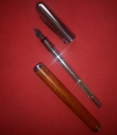  Canetas !! Tipo tinteiro !! Coleção Agostini !!Ponta made in Germany Mat; Iridium !! Corpo em madeira e tampa em aço escovado !!  Carga com bomba de sucção ! Perfeito estado , não acompanha carga !! Acervo de colecionador !! 