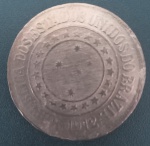 Moeda- Brasil !! valor de 40 Reis !! data de 1912 !! material bronze !! Muito dificil de aparecer !! valor de mercado ncerca de 200, 00 Reais !!