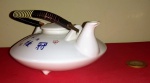 Louça !! Linda Chaleira Japonesa (made in Japan) cabo de cobre, antiga comprada em viagem ao Japão, diametro de 16cm. acervo de colecionador !! Raridade !!