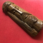 Arte popular, figura do rosto de Jesus Cristo em madeira de lei espetacular!!! Tamanho 33 cm de altura !!!