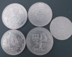 5 Moedas / Portugal !! todas comemorativas !! todas diferentes !! completa sua coleção !! valores de 100 Escudos e 200 escudos !!