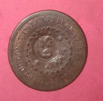 Moeda - Brasil- tempo do Imperio !! valor de 40 Reis com carimbo de 20 reis ano de 1827 -B ( casa da moeda da bahia ) material cobre !! muito abaixo de valor de mercado = 430,00 Reais