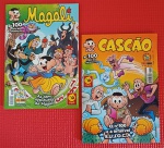 2 Revistas - Quadrinhos !! cascão e Magali   Numero 100 !! edição comemorativas !! editora Mauricio de Souza !! impressão da Panini !! acervo de colecionador !!