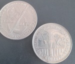 2 Moedas de portugal Comemorativas !! valçor de 250 escudos !! batalha de Orique ! ano de 1140 /1139 !! e comeorativa da Reustaração da independencia 1640/ 1990 !! acervop de colecionador !! dificil de aparecer !!