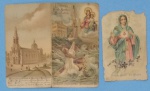 Colecionismo-coleção de 2 peças  santinhos da  igreja  !! Colégio salesiano Niterói !! Retiro espiritual ano de 1934 !! E Maria Mãe de Jesus ano de 1927  !! 