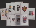 Colecionismo- 10 figurinhas especiais cromadas  destaques do Album do Campeonato brasilerio ano de 2014 !! perfeito estado !! acervo de colecionador !! valor muito abaixo de mercado !!