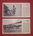 Cartofilia - 2 peças Comemorativas aos 50 anos da primeira Travessia Aérea de Tokio para Roma !! emissão de 1970 !!