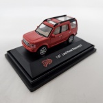 Miniatura 1:87 Land Rover Discovery 3 cor vermelho. Vem na caixinha de acrílico 4x7,5.