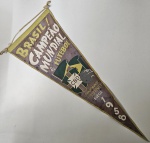 Antiga e rara flâmula BRASIL CAMPEÃO MUNDIAL DO  MUNDO, copa de 1958!