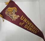 Antiga e rara flâmula University of DENVER!