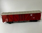Miniatura Vagão Graneleiro, com manual, cor vermelha, acompanha caixa acrílica -  Fratesch -  No estado