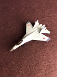 Miniatura de metal de avião - MIG35 - Falta uma roda . Mede: 12 cm