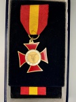 Condecoração ORDEM MÉRITO CONTÁBIL  - UCC - com passador na caixa. Mede: 40 mm.