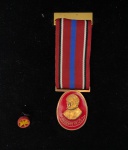 Medalha de fita REGENTE FEIJÔ, com broche - No estojo (Fk)