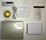Mp3 cinza,  SM300, acompanha cabo, driver em cd, manual,e USB Hub com LCD Clock -  No estado - Não testado