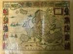 Antigo e raro mapa da Europa recentes deferipta á Guilielmo Blaeuw, mede45x36 cm.