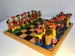 Lindo e interessante Jogo De Xadrez Escultura Em Cerâmica De Caruaru . Mede: 22x22