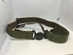 Militaria: Antigo cinto com fivela do Exército brasileiro, anos 1940/1950. Fivela ostenta o Cruzeiro do Sul, fabricada em bronze. No estado! 