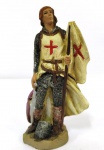 Boneco em plástico duro - Soldado das cruzadas  . Mede: 10 cm 