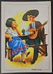 Portugal Lisboa- Cartão Postal com tema Trajes Regionais Portugueses - "O Fado" Antigo. ED: Ancora. Ref. 254/13