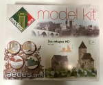 kit de modelo "Dos Refugios HO" da Aedes Ars, referência 1301. Perfeito para entusiastas de modelismo e colecionadores, este kit permite construir em detalhe dois refúgios em escala HO, proporcionando uma experiência de montagem gratificante e um resultado final impressionante para dioramas ou exposições. Ideal para quem procura um desafio criativo e uma peça única para a sua coleção. (pode faltar peças)