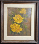 GOTUZZO, Leopoldo Gotuzzo (Pelotas, 8 de abril de 1887 Rio de Janeiro, 11 de abril de 1983) - "Flores" - O.S.T., A.C.I.D, datado de 1947. Med: 82x72 cm (com moldura). Obs: sem expertise não garantimos autenticidade.