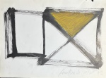 AMILCAR DE CASTRO (Paraisópolis, 8 de junho de 1920 - Belo Horizonte, 21 de novembro de 2002) - "Abstrato", técnica mista, A.C.I.D, datado de 1992. Med 22x30 cm. Obs: Ausência de moldura, sem expertise não garantimos autenticidade. uma borda no estado.
