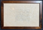 MILTON DACOSTA, Milton Rodrigues da Costa (Niterói, Rio de Janeiro, 1915 - Rio de Janeiro, Rio de Janeiro, 1988) - "Vênus" gravura original, A.C.I.D, déc de de 60. Med.: 23x31 cm (Com moldura). Obs.: apresenta discretas marcas do tempo.
