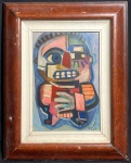 KAREL APPEL, Christiaan Karel Appel, conhecido como Karel Appel (Amesterdão, 25 de Abril de 1921 Zurique, 3 de Maio de 2006) - "Figura" O.S.M, A.C.I.D, datado de 1981. Med 45x40 cm (Com moldura). Obs: Appel, foi um pintor, designer, artista gráfico, escritor e escultor neerlandês e co-fundador do grupo CoBrA, em 1948. Sem expertise não garantimos autenticidade.