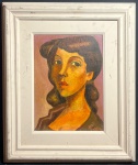 PELAYO, Orlando Pelayo Entrialgo (Gijón; 14 de diciembre de 1920 - Oviedo; 15 de marzo de 1990) - "Figura Feminina" O.S.M, A.C.I.D, déc de 70. Med 60x48 cm. Obs: Pelayo foi um pintor e gravador espanhol. Parte da obra artística de Orlando Pelayo pode ser vista em numerosos museus de arte de vários países, como: o Museu de Arte Moderna da Cidade de Paris, o Museu Georges Pompidou, o Museu de Arte Moderna de Amiens, Grenoble, Saint-Étienne, Toulouse, Lille, Brest, Dunquerque e Vénissieux; os Museus de Belas Artes de Argel e Oran, em Jacarta, em Ein Harod (Israel), em Neuchâtel (Suíça), em Luxemburgo, em Malmoe (Suécia), em Kyoto, em Cuauhtémoc (México) e nas coleções do Centro Reina Sofía (Madri), o Museu de Arte Moderna de Bilbau, o Museu de Belas Artes das Astúrias, o Museu de Albacete, o Museu Jovellanos de Gijón, etc. Sem expertise, não garantimos autenticidade.