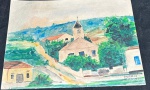 MARIO ZANINI (São Paulo SP 1907 - idem 1971) - 'Igrejinha" - A.S.C. A.C.I.D. Med.: 32x12 cm Obs.; não garantimos autênticidade.