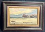 SANSÃO PEREIRA - Sansão Campos Pereira (Seringal Capatará, 11 de junho de 1919 Rio de Janeiro, 11 de dezembro de 2014) - " Mariinha " - O.S.T. A.C.I.E. Med.: 65x55 cm