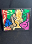 BURLE MARX, Roberto Burle Marx (São Paulo,1909 Rio de Janeiro,1994) - "Composição" técnica mista, A.C.I.D, datado de 1992. Emoldurado e envidraçado. Med.: 52x42 cm