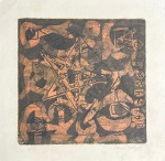 MANE-KATZ, Emmanuel Mane Katz (1894, Ucraniana de Kremenchug - Israel, em 1962) - "Sem Titulo" serigrafia, A.C.I.D, tiragem 1/5. Med 26x26 cm . Obs: Radicado em Paris no período entre as guerras, como tantos outros artistas estrangeiros, Mané-Katz foi parte de uma geração que influenciou a criação plástica durante a efervescência vanguardista conhecida como a Escola de Paris. Esta denominação não definia, no entanto, um grupo coeso e unido por determinada escolha artística, ainda que muitos deles adotassem a pintura expressionista. Englobava os artistas estrangeiros que viviam e trabalhavam em Paris desde a primeira década do século 20. Entre eles, além de Mané-Katz, contavam-se muitos judeus vindos da Europa Central e Oriental, como Amedeo Modigliani, Chaim Soutine e Marc Chagall, entre outros. Ausência de moldura.