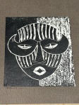 ARTISTA NÃO IDENTIFICADO - Antiga Gravura sobre papel, apresenta prova do artista e numeração de tiragem.